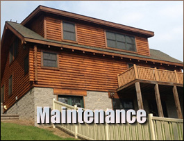  Tuckasegee, North Carolina Log Home Maintenance