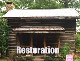 Historic Log Cabin Restoration  Tuckasegee, North Carolina